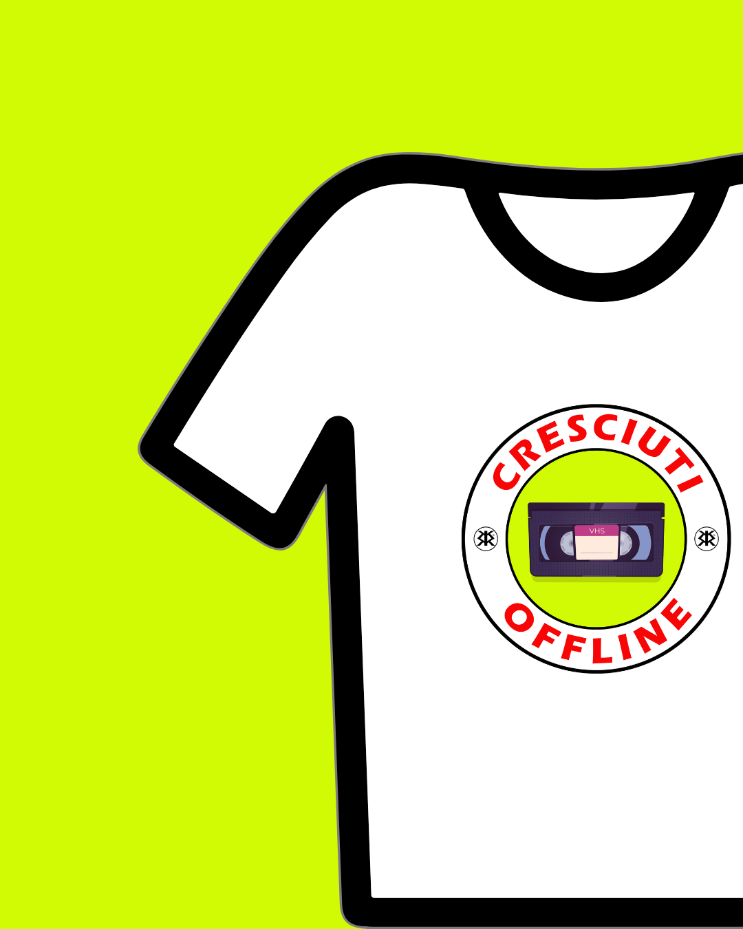 CRESCIUTI OFFLINE - T-SHIRT CRESCIUTI OFFLINE VHS